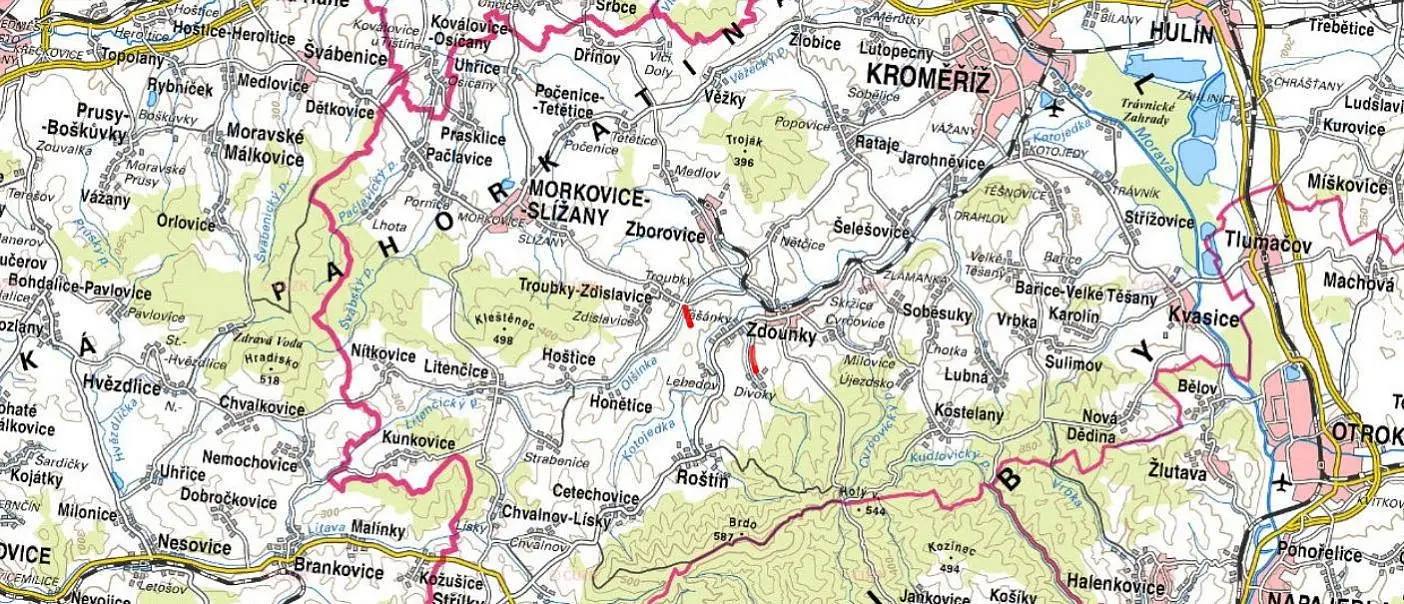 Troubky-Zdislavice - Zdislavice, okres Kroměříž