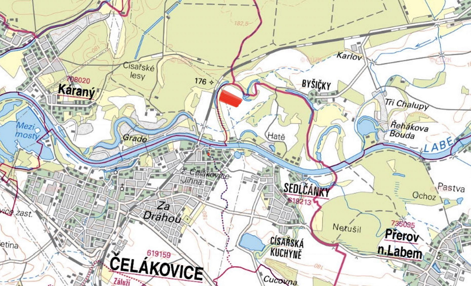 Čelákovice - Sedlčánky, okres Praha-východ