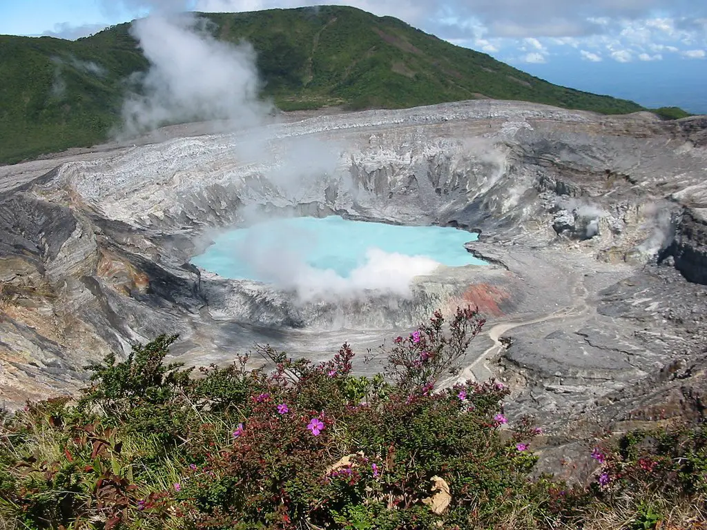 Poas Volcano Crater 
