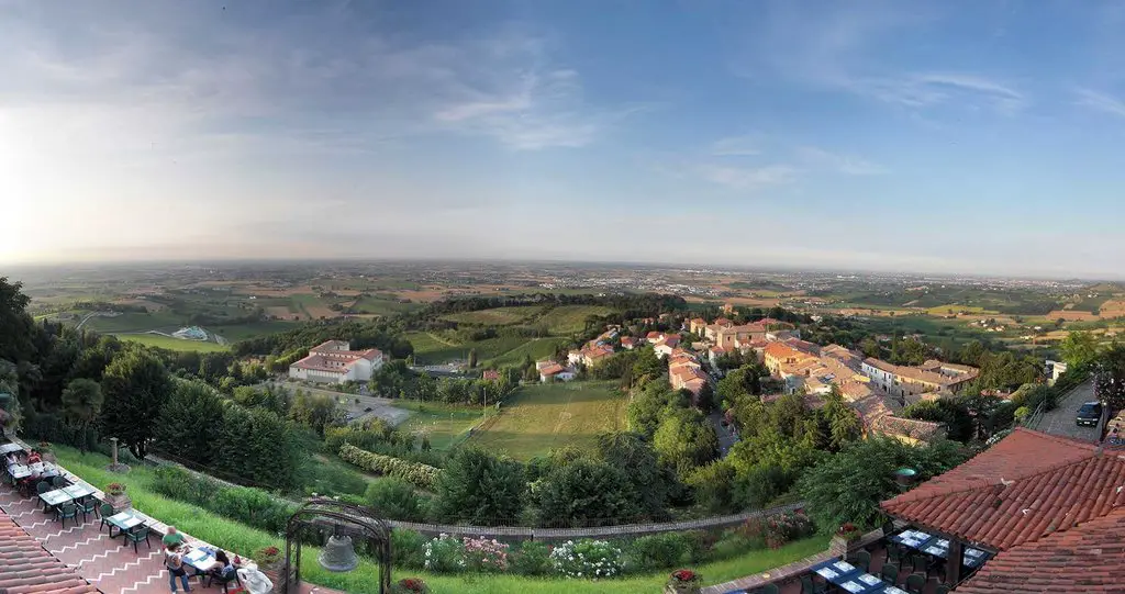 Panorama dalla terrazza di Bertinoro