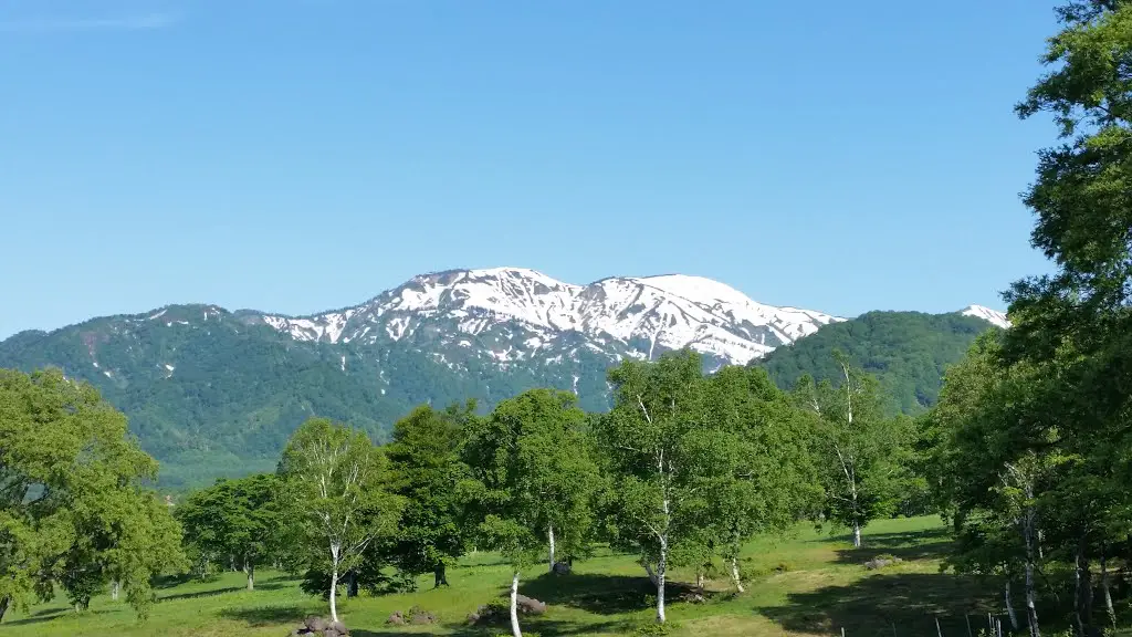 笹ヶ峰牧場から見る金山 Mapio Net