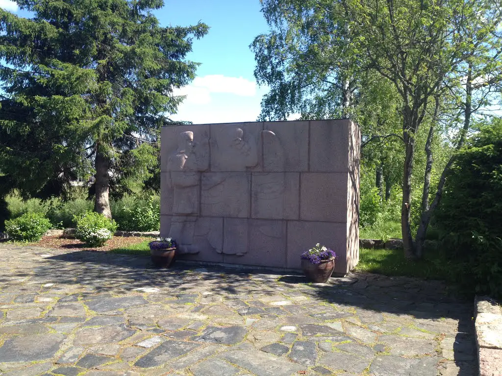 A monument for soldiers who died in Second World War