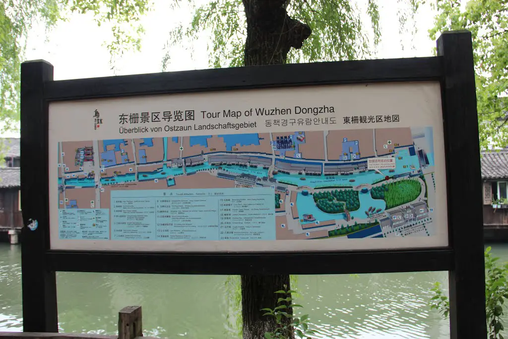 Lageplan von Wuzhen Dongzha