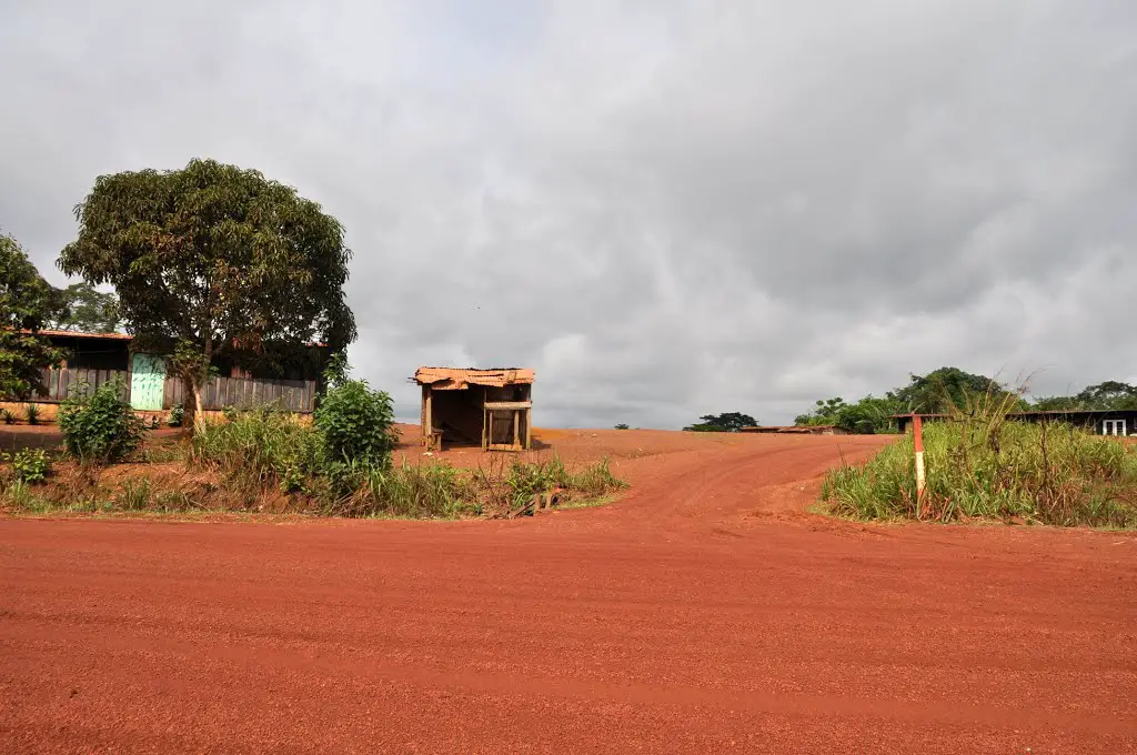 Gabon, the road Lastoursville –  Okondja