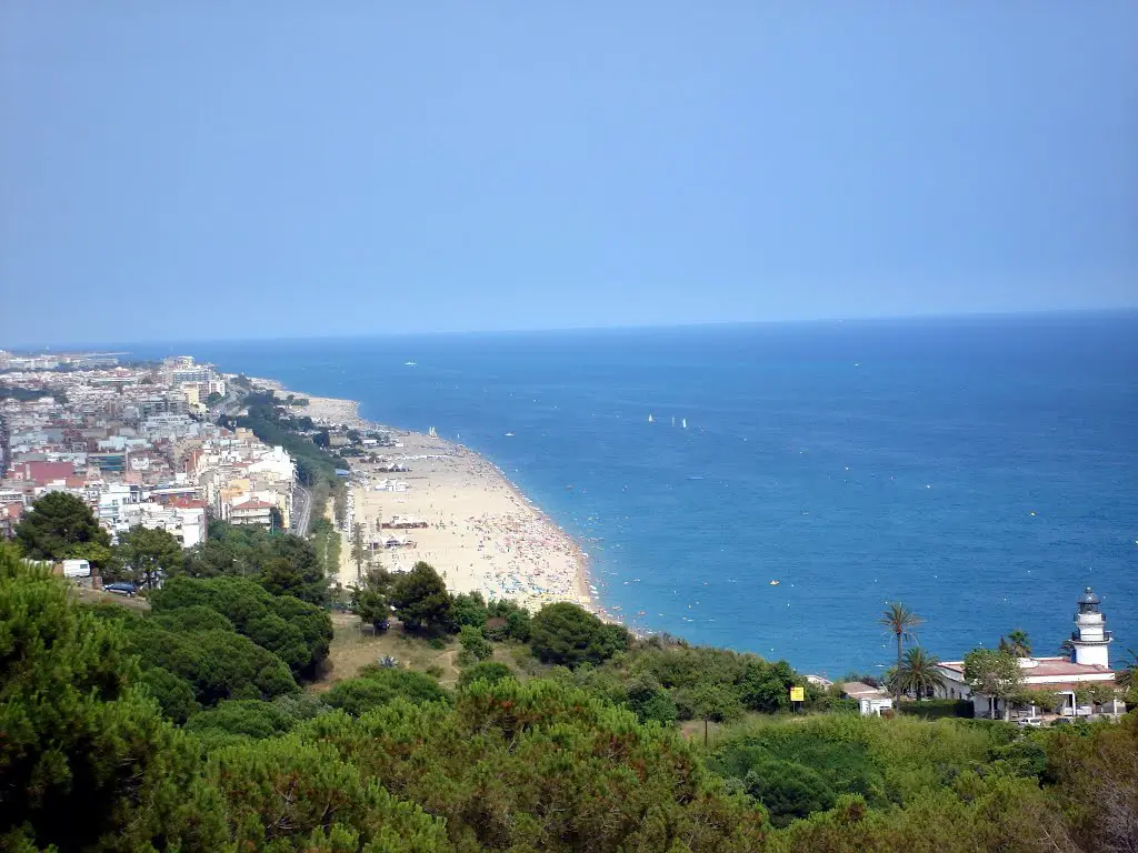 Spiaggia di Calella vista dal promontorio