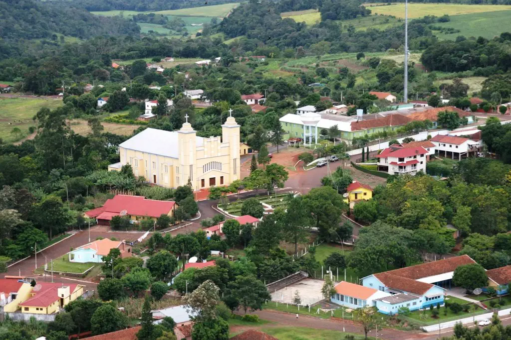 Imagem aerea de Alecrim - Rs Igreja Matriz