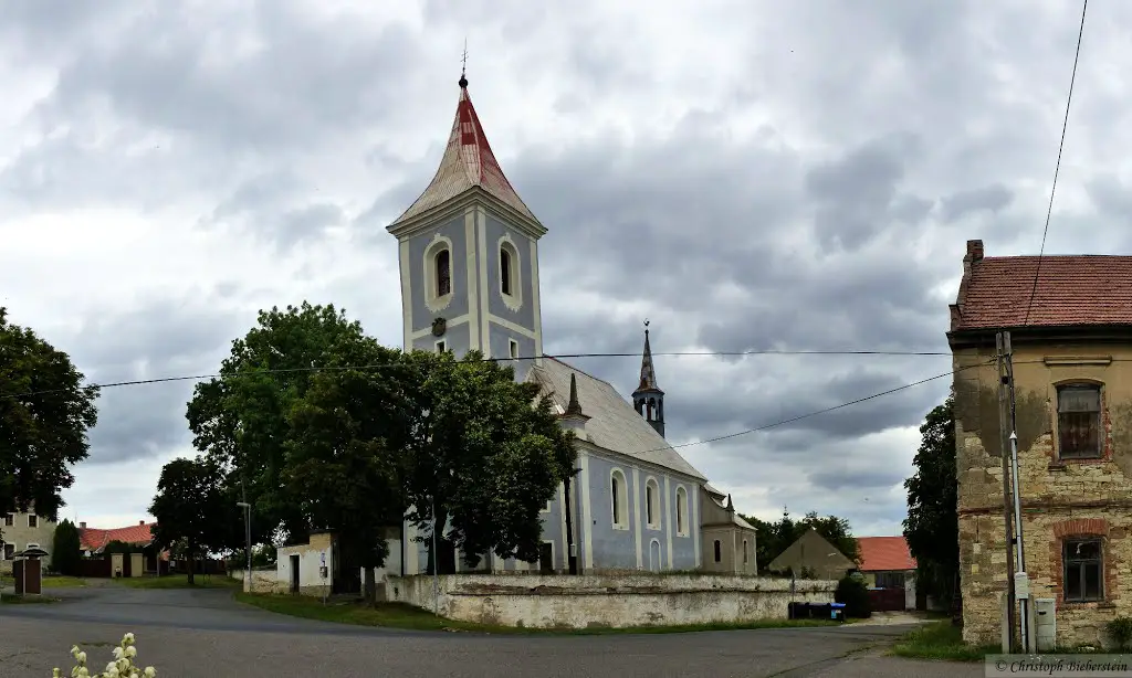 Ječovice - Kostel sv. Barbory