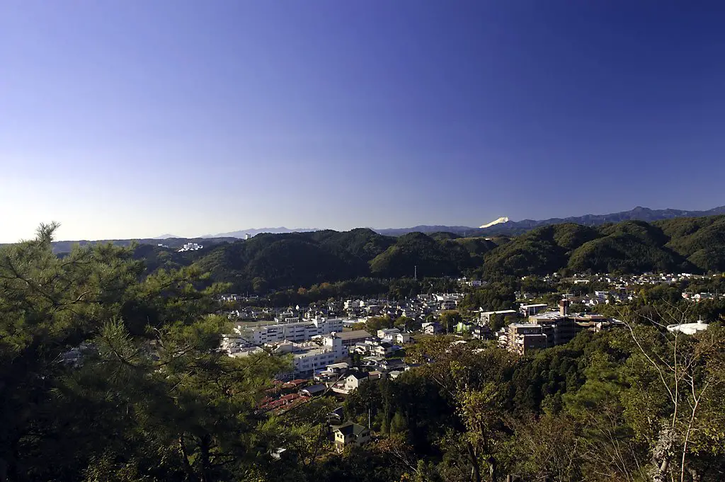 埼玉県飯能市・天覧山 頂上から富士山を展望 | Mapio.net
