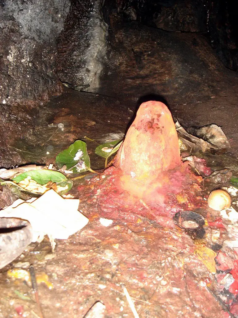 SIVALINGAM inside the cave