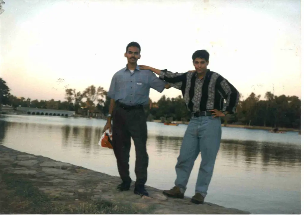 Friends from Yemen at al-zawra'a Park 1997