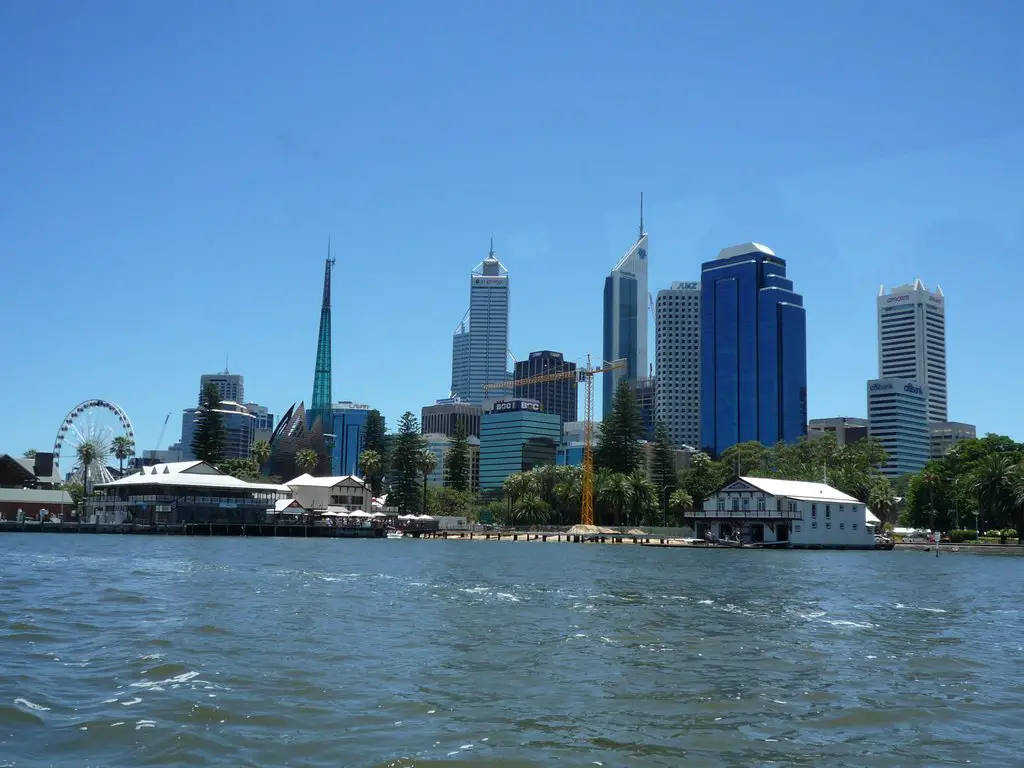 Downtown Perth from Cruiseship