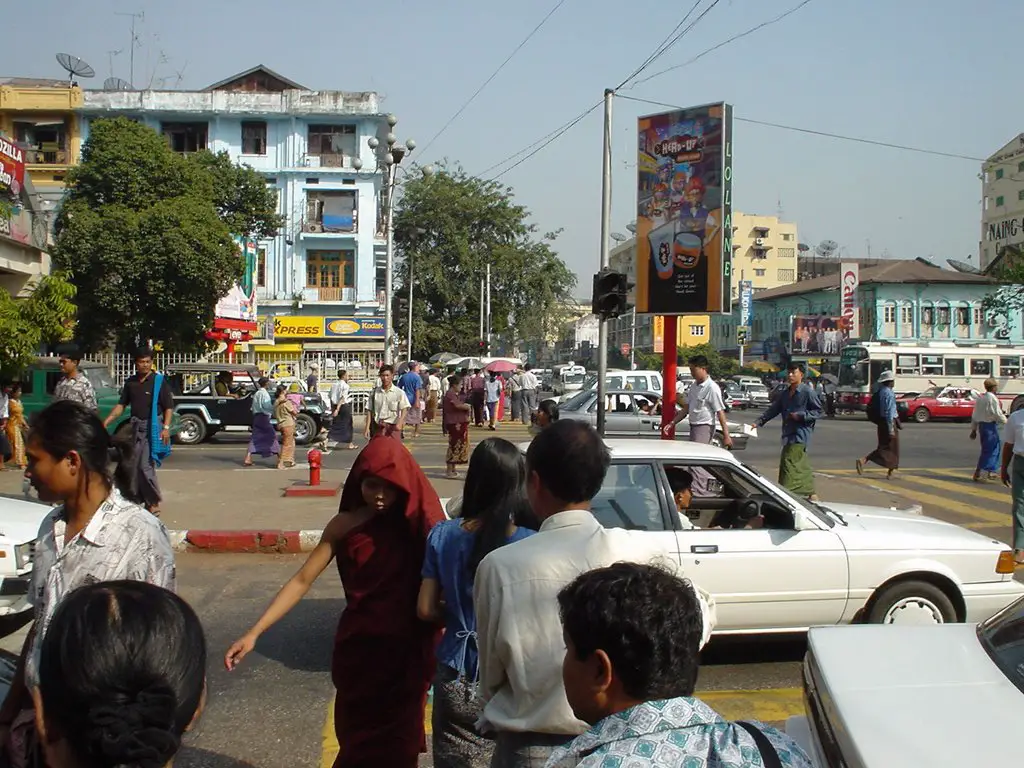 Yangon's downtown