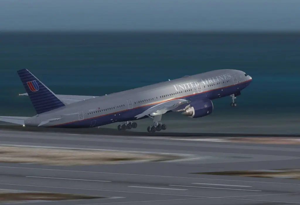 United 777 starting in San Francisco