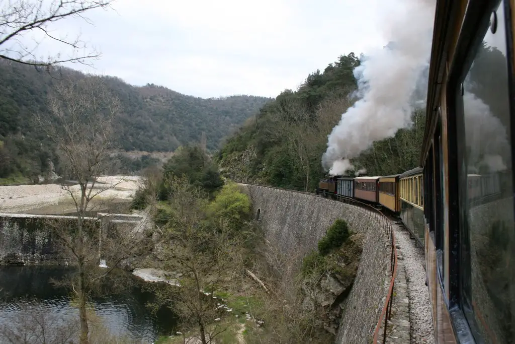 steam train in france, Ardeche