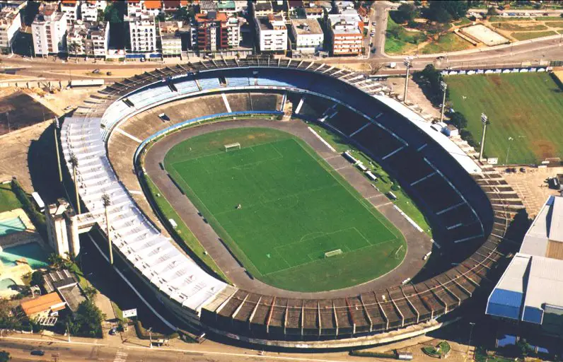 Brasilien Stadionpostkarte Estádio Olímpico Monumental Porto Alegre 