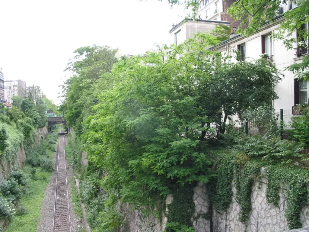 Paris Ancienne voie ferrée désaffectée 
