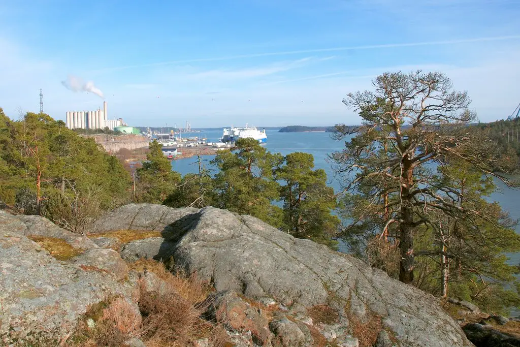 View to harbour of Naantali 10. April 2009