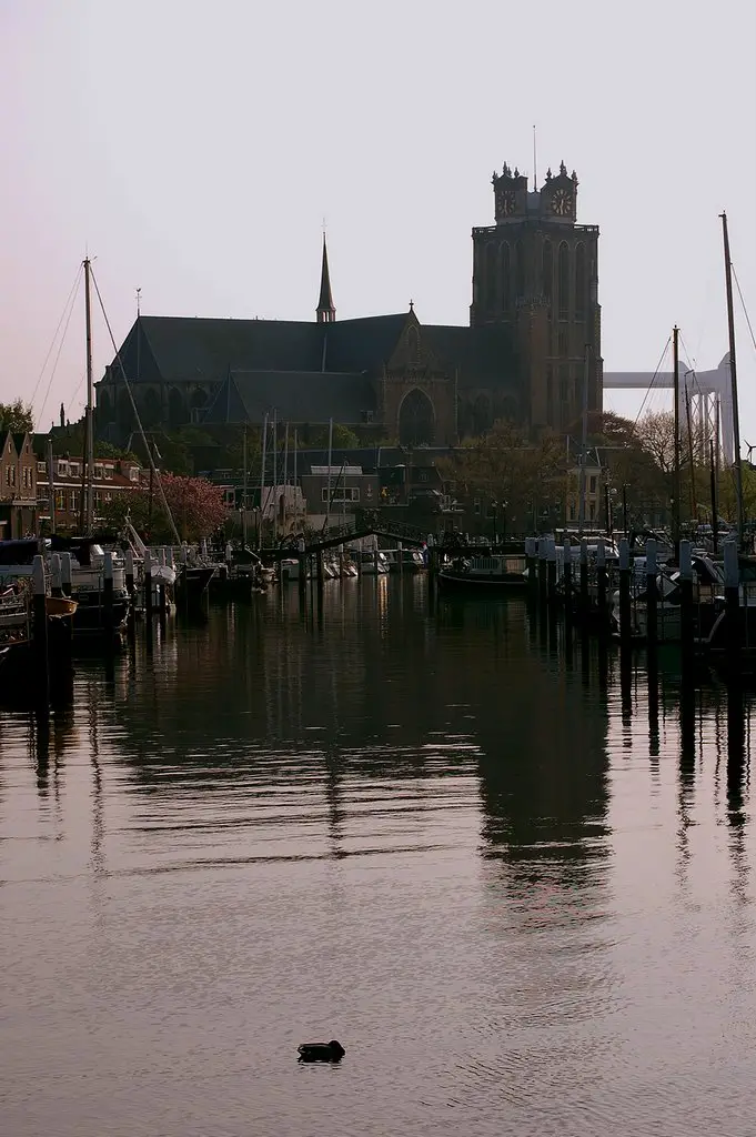 The Tweede haven (Second harbour) in Dordrecht, Netherlands