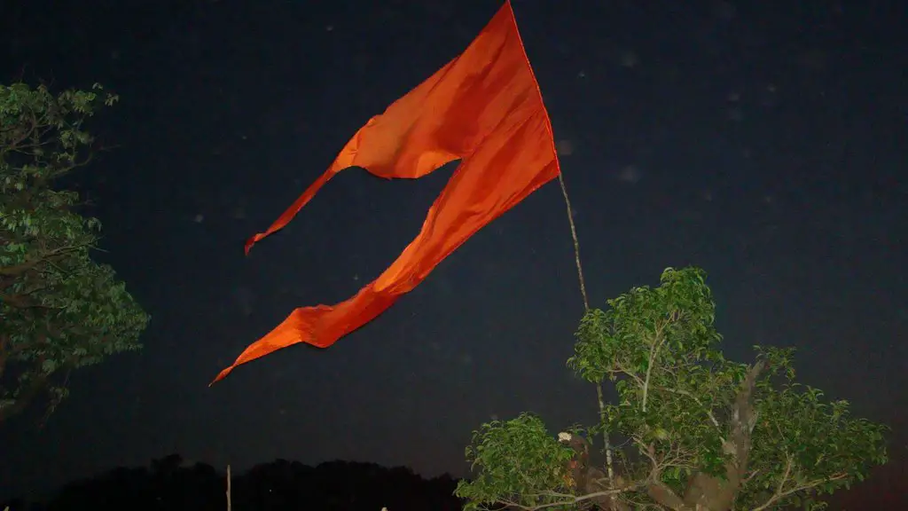 Maratha Flag At Bhairavgad 
