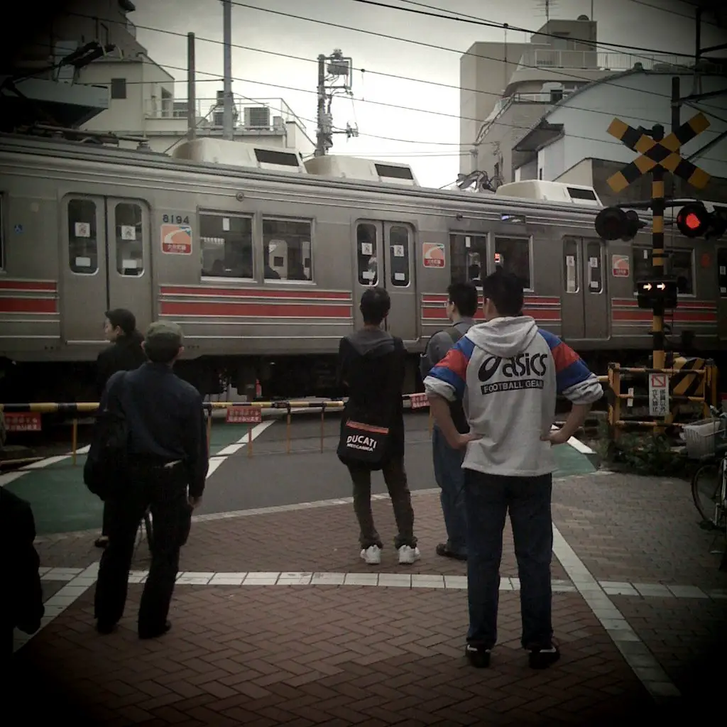 Togoshi Koen Station Crossing