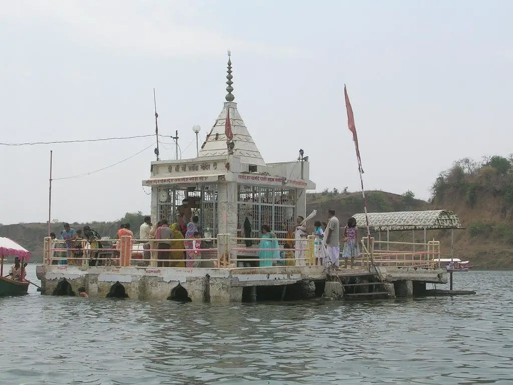 Maa narmada temple at gwarighat bank 