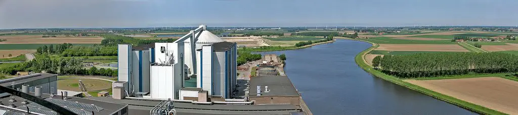 Panorama vanaf kalkoven richting Dinteloord