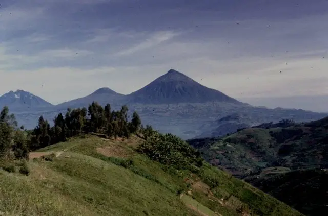 Les volcans depuis le secteur de Gifurwe