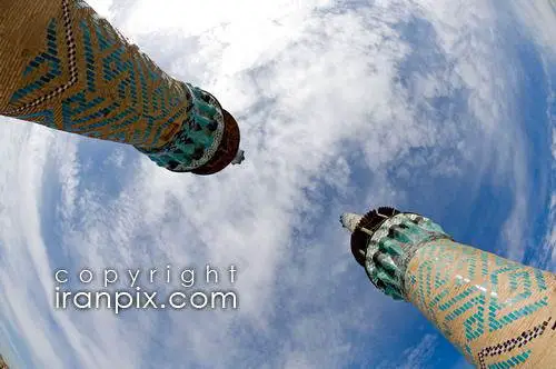 Minarets of the Amir Chaq Maq Tekiye, Yazd, Iran
