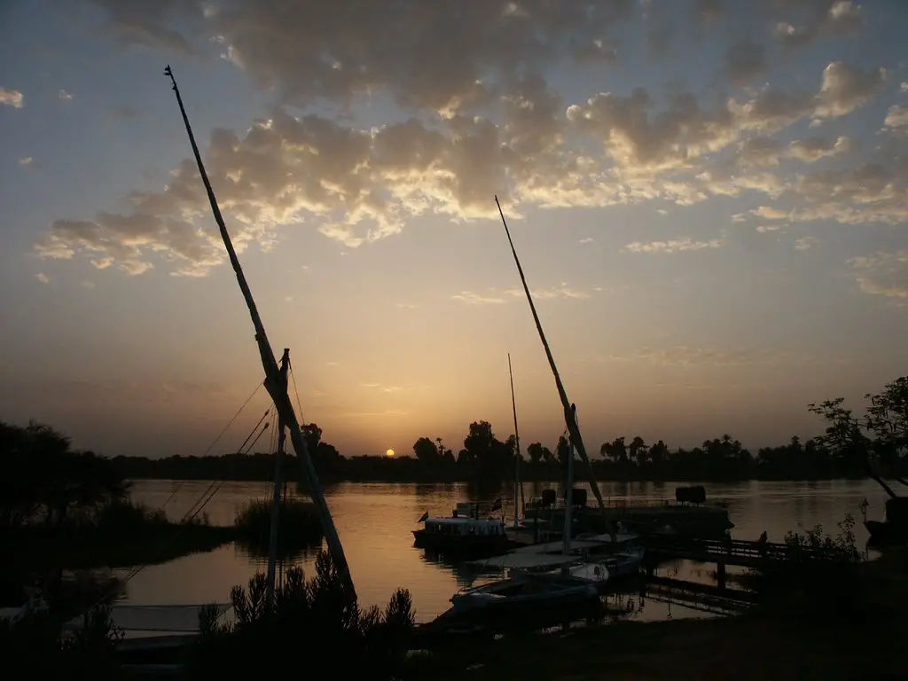 Sunset at Movenpick Luxor