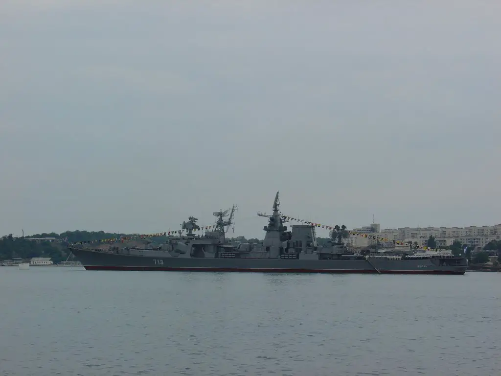 Севастопольская бухта, парад Черноморского флота