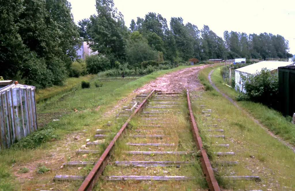 Opbraak spoorbaan richting zuid (juni 1987)