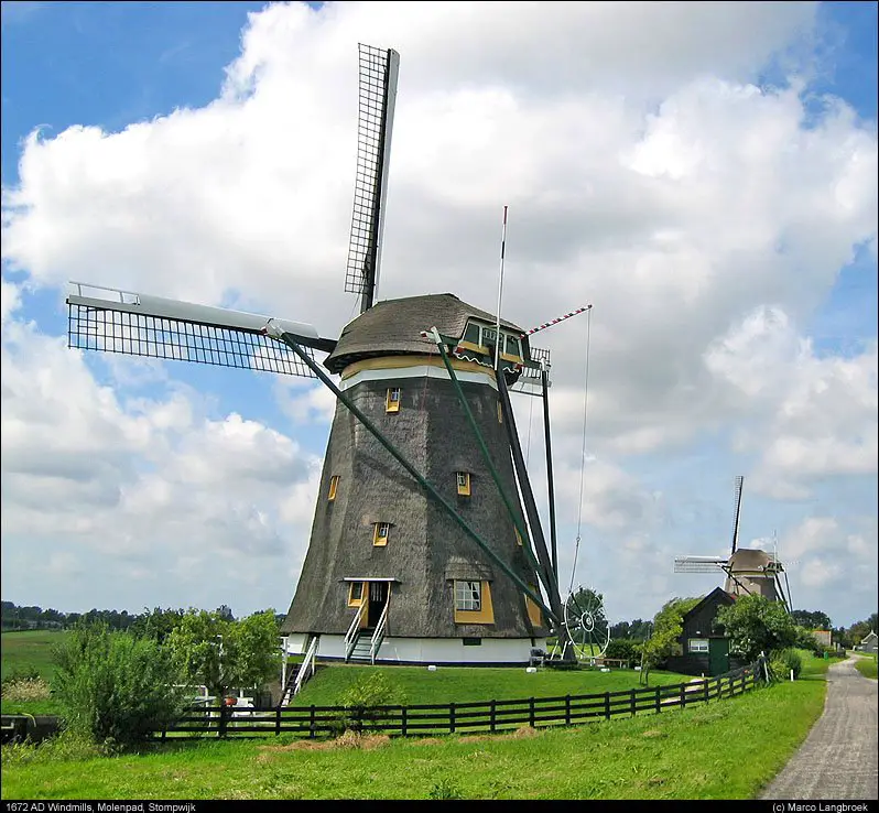 Windmills, Stompwijk, the Netherlands