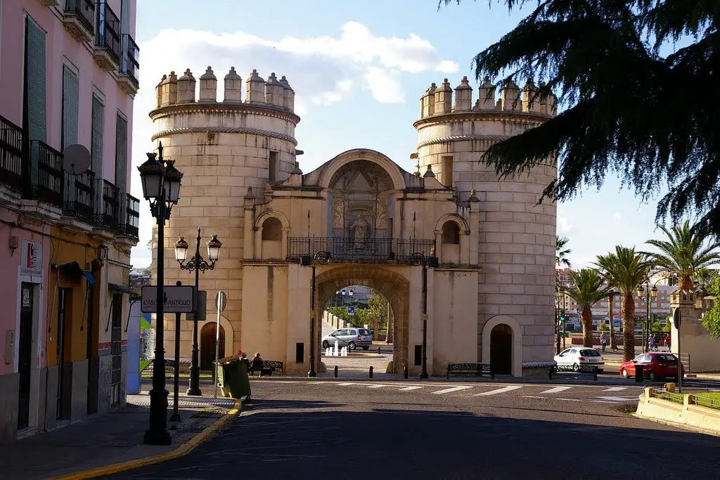 Puerta de Palmas, (Fachada interior), Badajoz, Extremadura, Spain