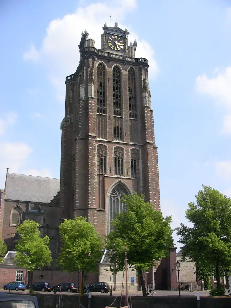 Tower of the big Church in Dordrecht 
