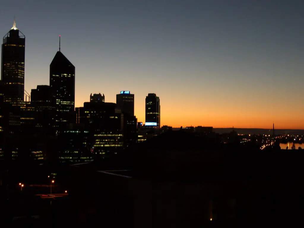 Perth City sunrise