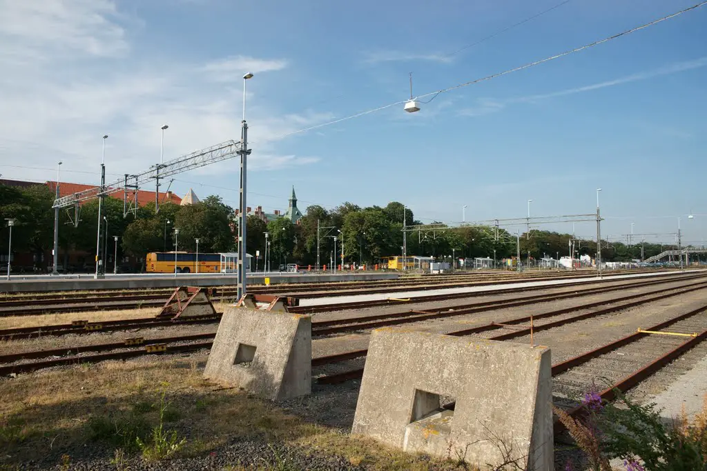 Railway Lines At Ystad