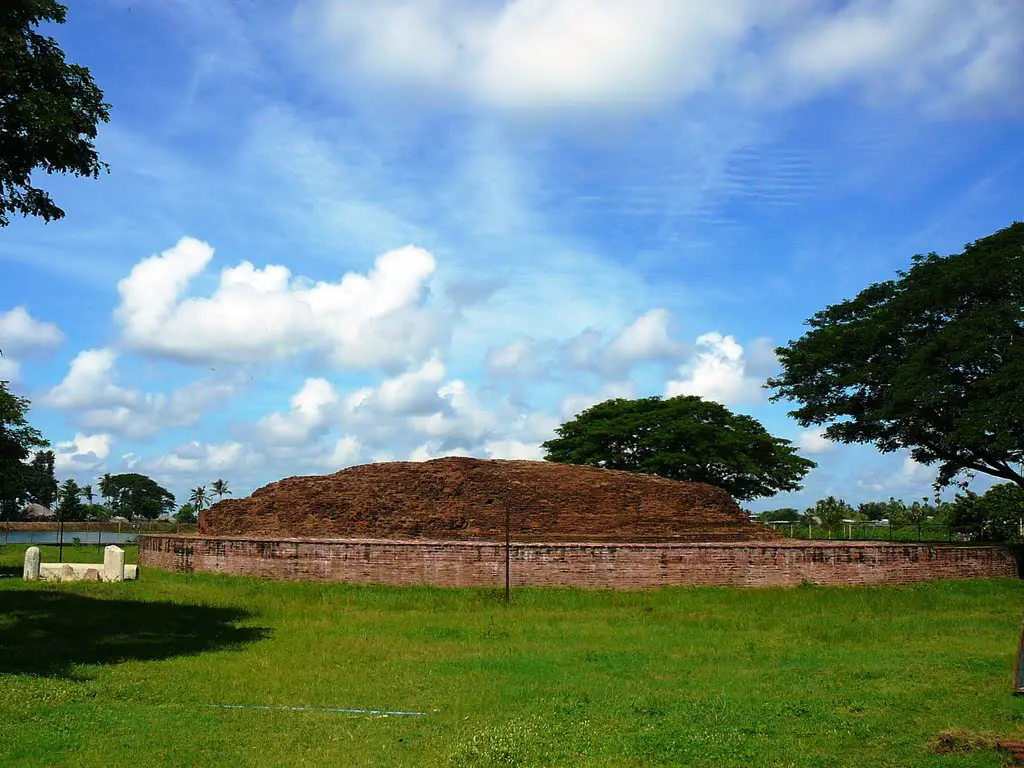 Maha Stupa of Lord Budha at Battiprolu, which was built about 3rd century B.C.