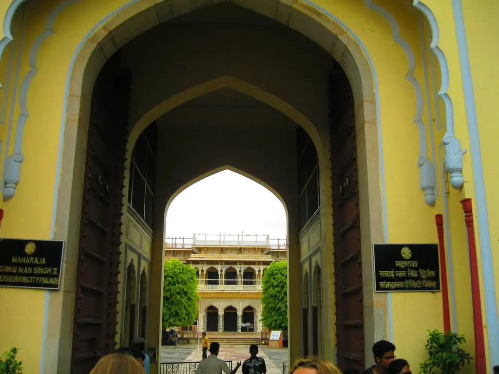 Entrance to city palace, a museum of Raja's belongings