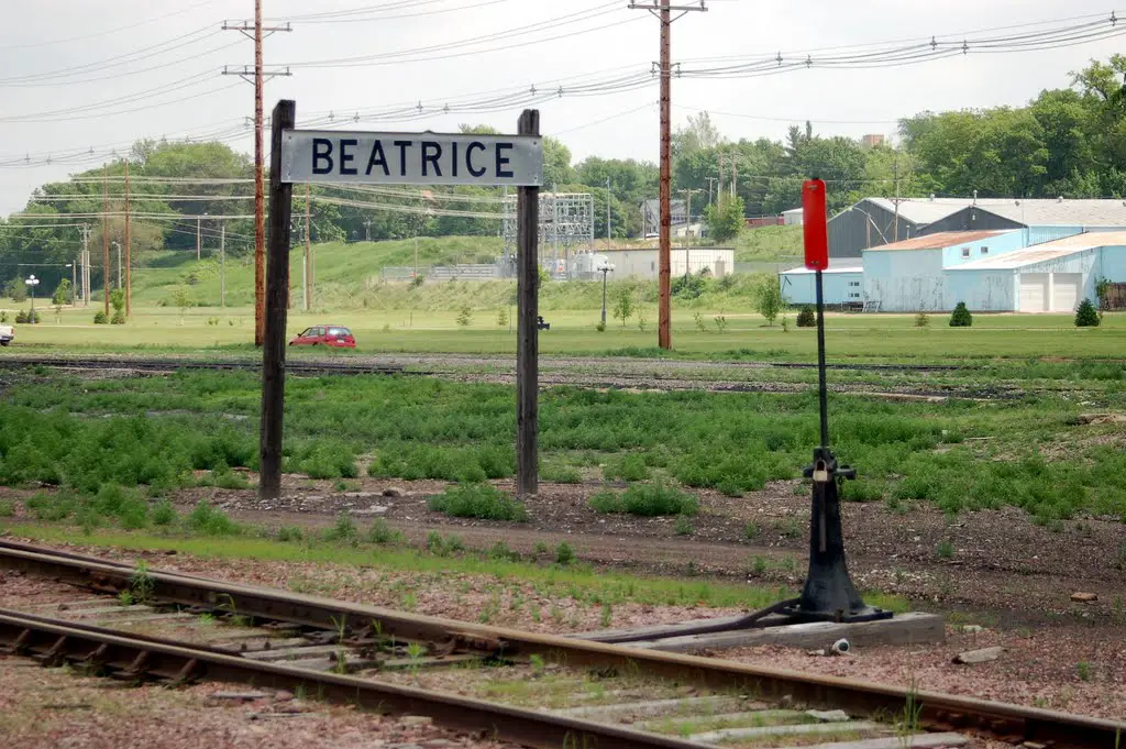 Burlington Northern Santa Fe Railroad Yard at Beatrice, NE