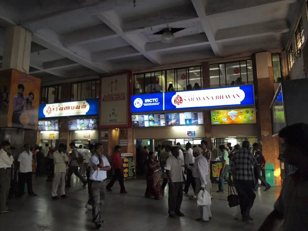 Inside Beach Station, Chennai