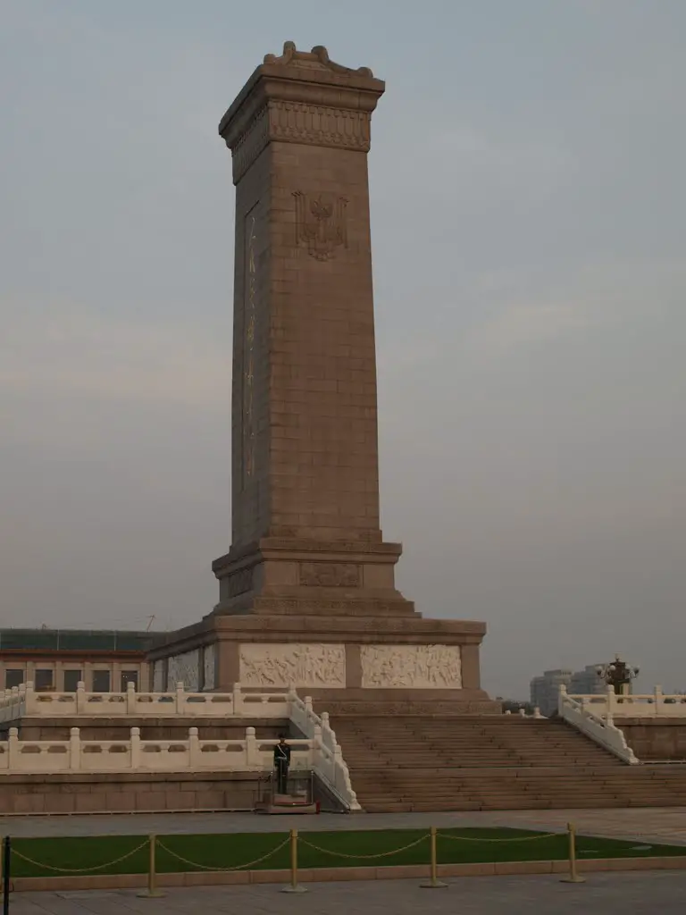 Remember, People's Heroes Monument, Tian'anmen Square, Beijing