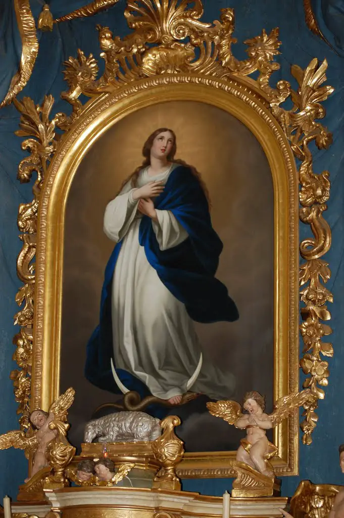 Hlavný oltár Nepoškvrneného počatia Panny Márie
