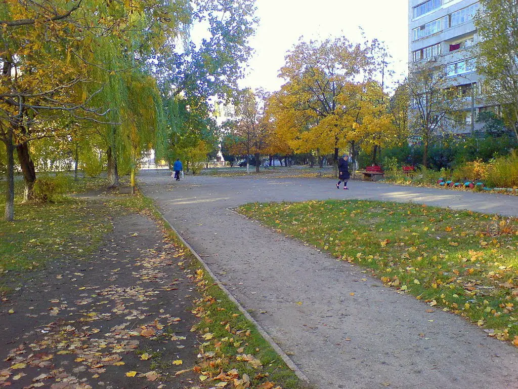 Осенний Двор Фото