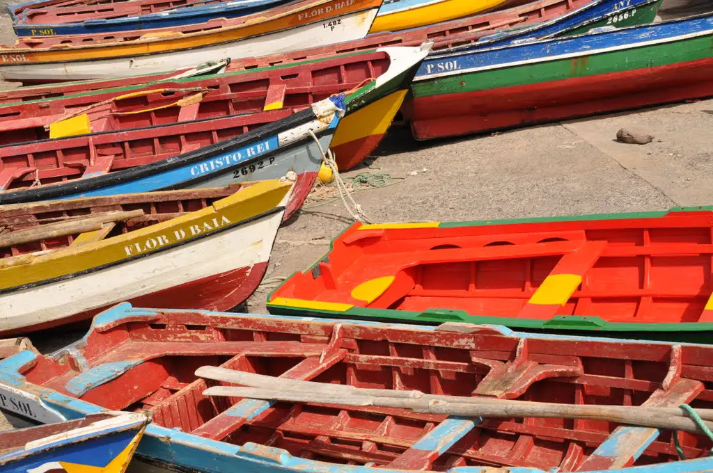 Fisher boats, Ponta del Sol, Sao Antao