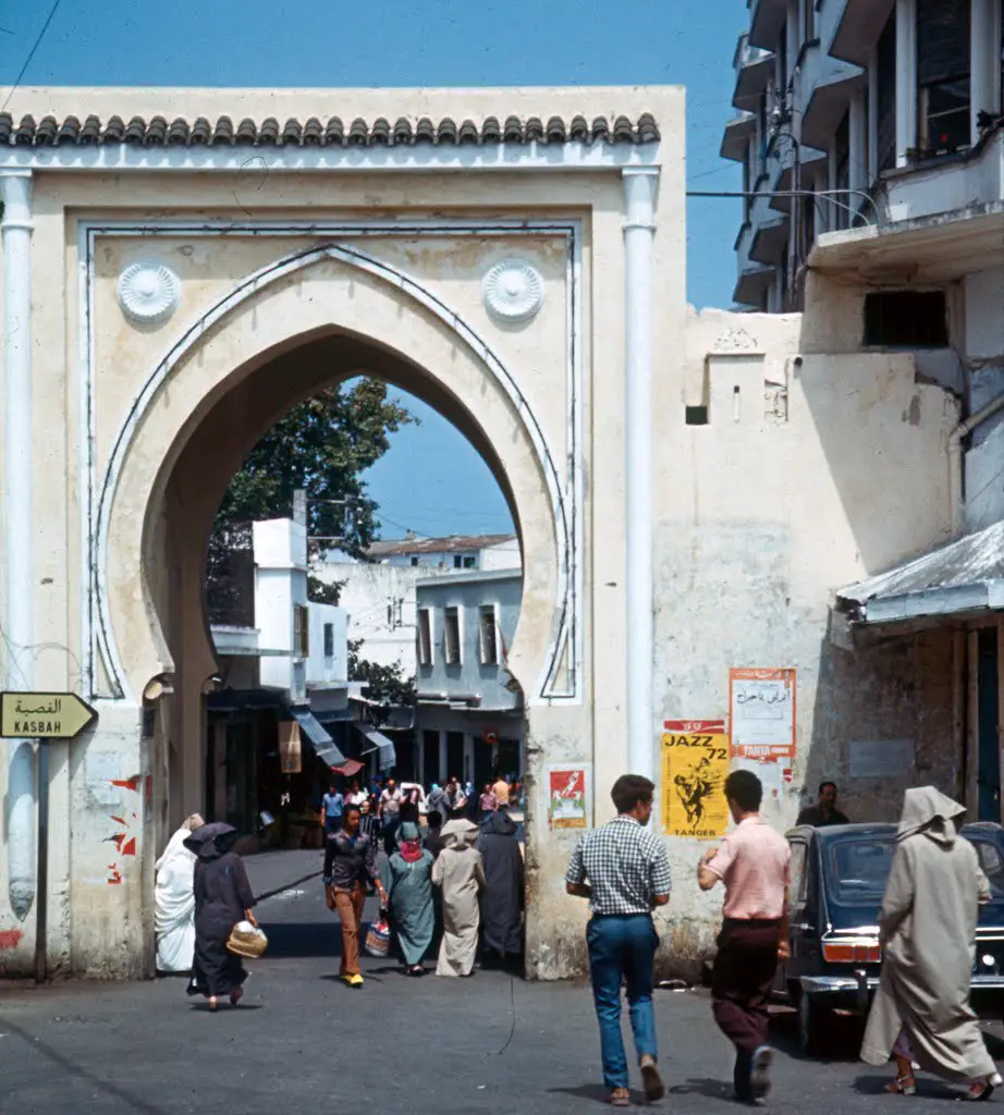 L'entrée du Kasbah au Centre de Casablanca, 1971, Maroc