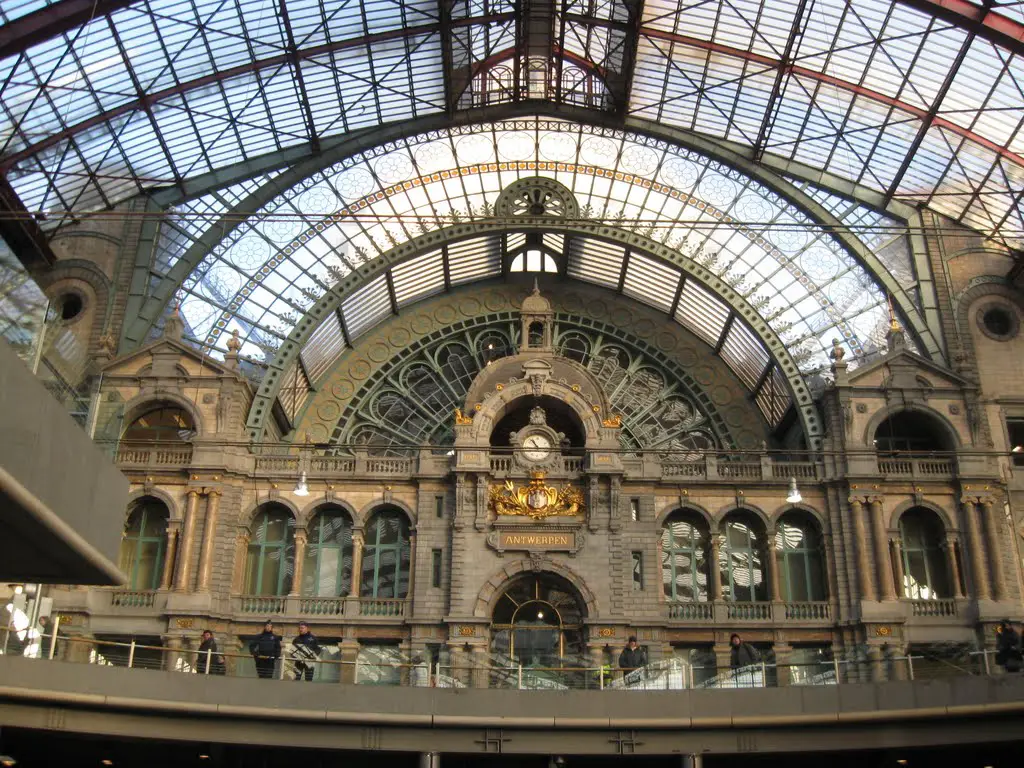Antwerp railway station old part, Antwerp, Belgium