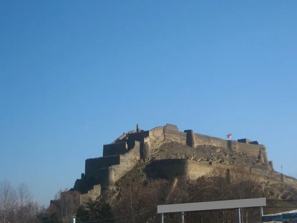 Gori Castle---view from the north-west