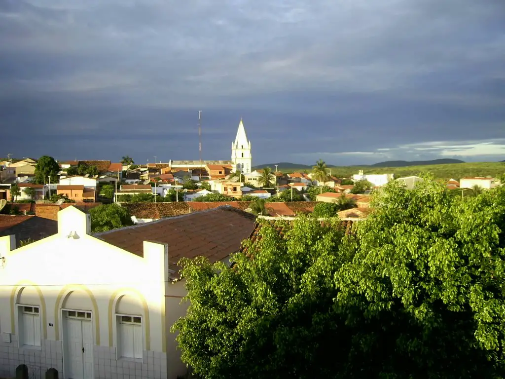 Vista da Cidade de Solonópole-CE, próximo a igreja batista