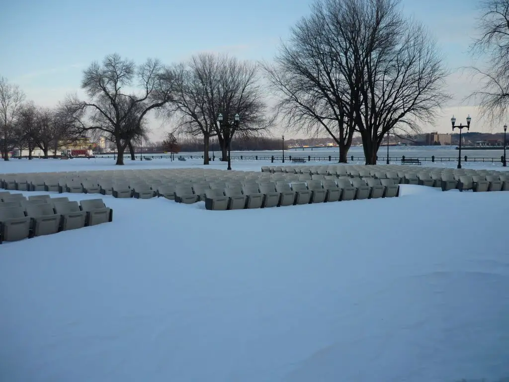 Snow Covered Seats