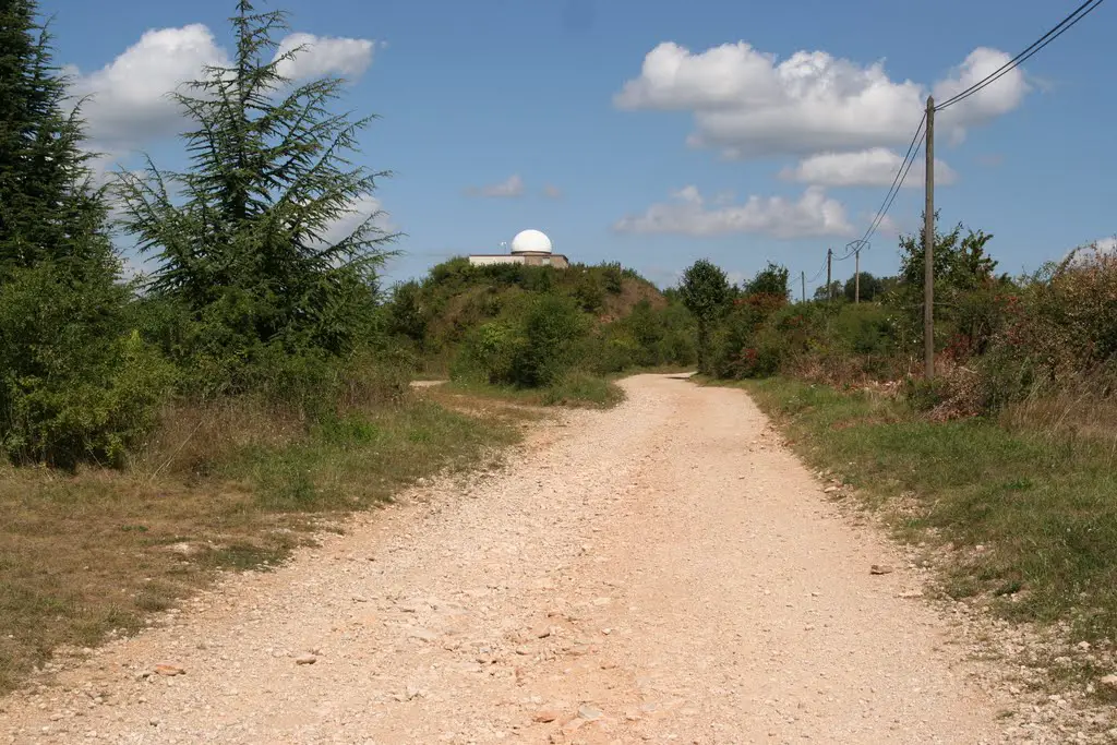 Chemin d'accès à l'observatoire